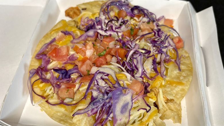 close up of Taco Bell pizza