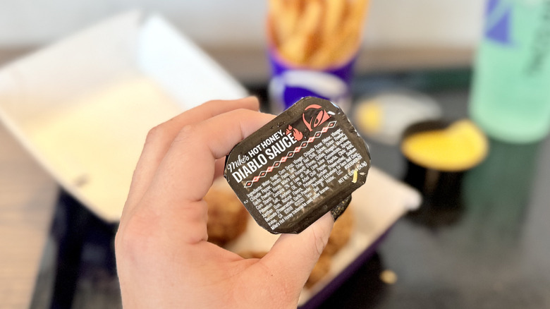 Package of Mike's Hot Honey Diablo Sauce