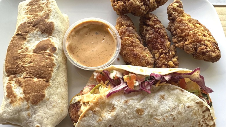 Taco Bell Frank's RedHot menu items on white plate