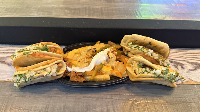 Taco Bell's Fajita Chalupas and Nacho Fries together
