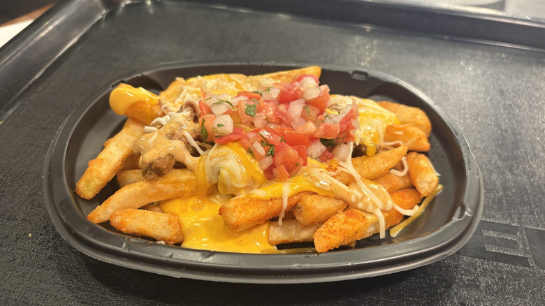 Shredded Beef Nacho Fries from Taco Bell on a tray