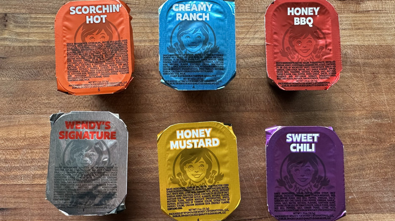 Wendy's chicken tenders dipping sauces