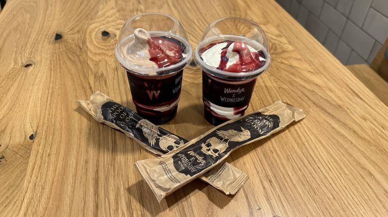 two Raven's Blood Frostys and Spoons of Gloom