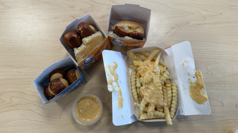 The White Castle x Garage Beer Cheese menu