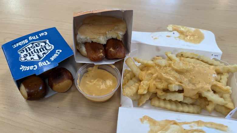 The White Castle x Garage Beer Cheese Menu
