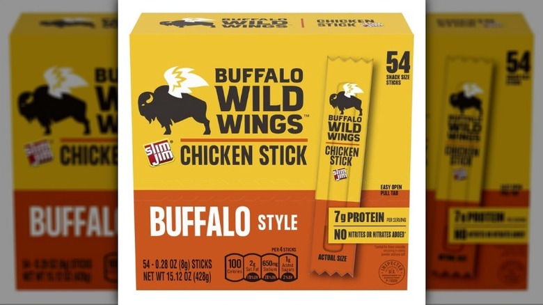 box of Buffalo Wild Wings Buffalo-Style Chicken Sticks