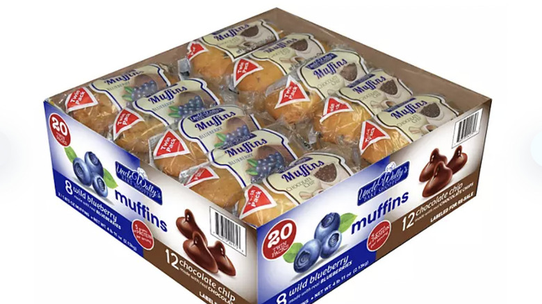 Container of Uncle Wally's muffins