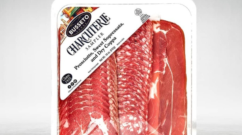 Ready-to-eat charcuterie meat in a package