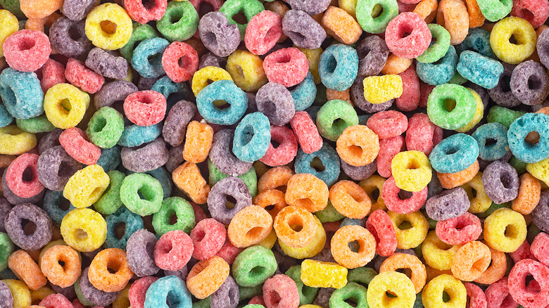 Colorful cereal.