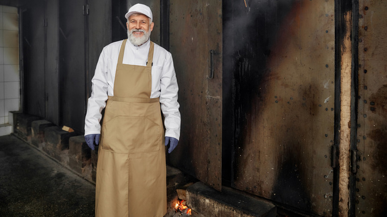 Smoker in front of a smoker