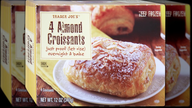 Box of Trader Joe's Almond Croissants