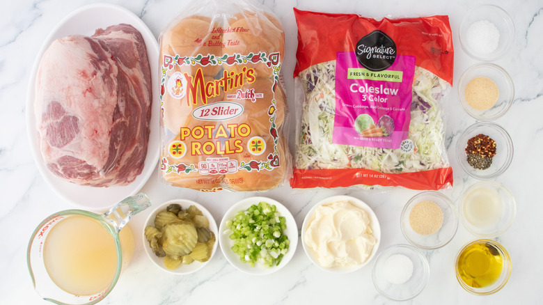 Pulled pork slider ingredients