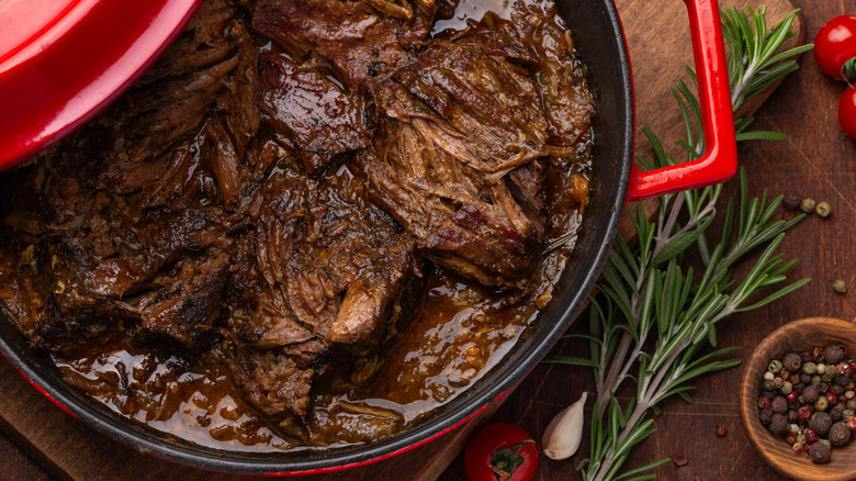 Steak in slow cooker