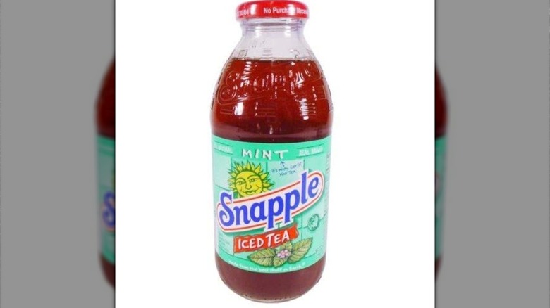 Snapple Mint Iced Tea bottle