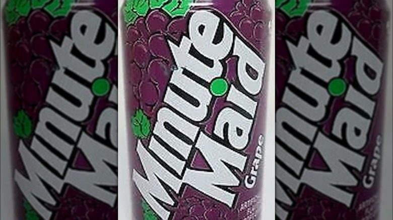 Can of Minute Maid grape soda