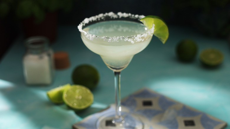 margarita with salted rim
