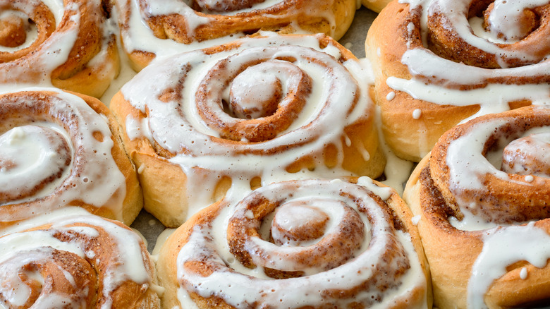 cinnamon rolls with frosting