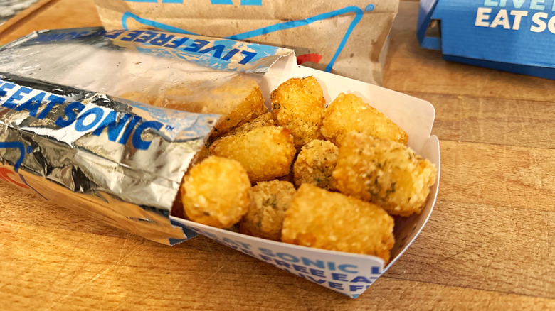 Sonic's Pickle Seasoned Tots