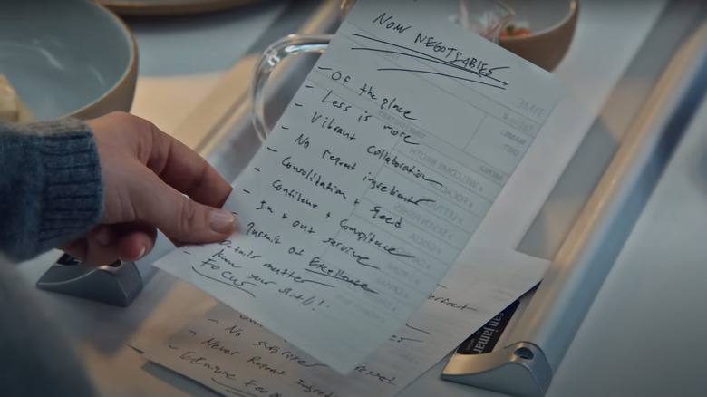 List of non-negotiables