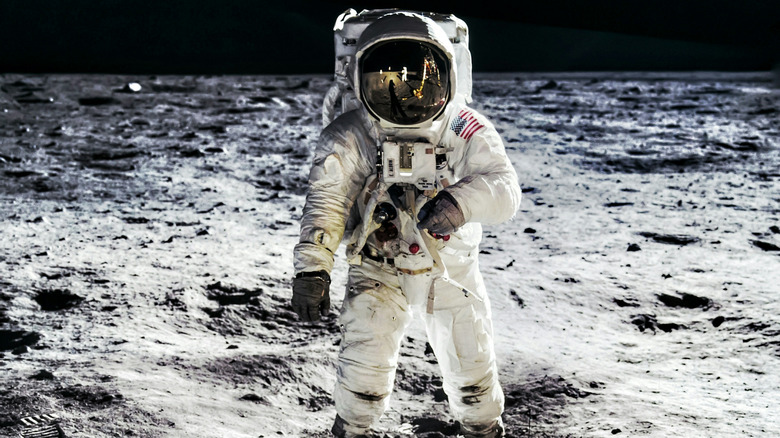 Astronaut on the moon