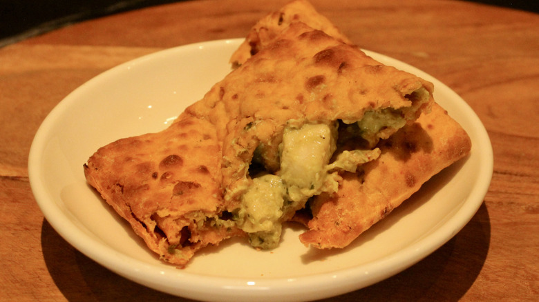 Closeup of Starbucks Chicken Jalapeño Pocket