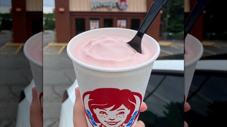 Wendy's strawberry frosty