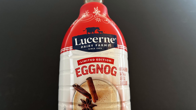 Lucerne Eggnog bottle