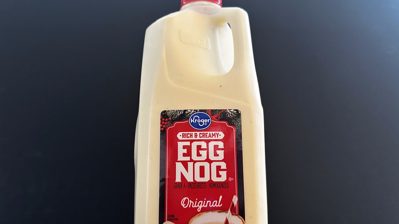 Kroger Original Egg Nog plastic jug