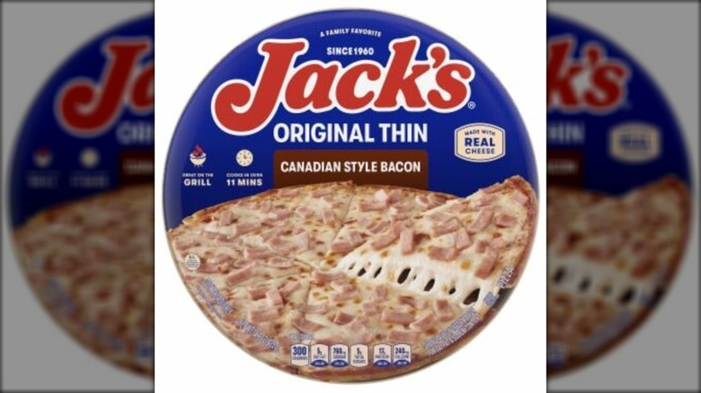 Jack's Original Thin Canadian Bacon Frozen Pizza package
