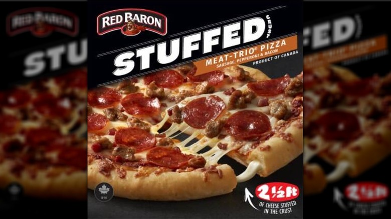 Red Baron Meat Trio Stuffed Crust Frozen Pizza package