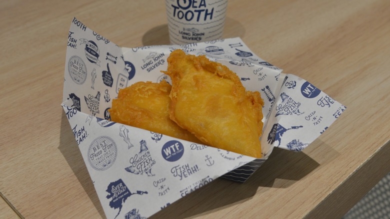 Long John Silver's fish in basket