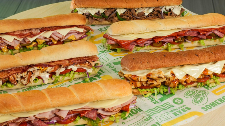 Subway sandwiches