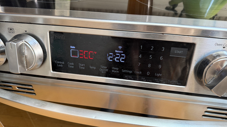 Oven set to 300 F