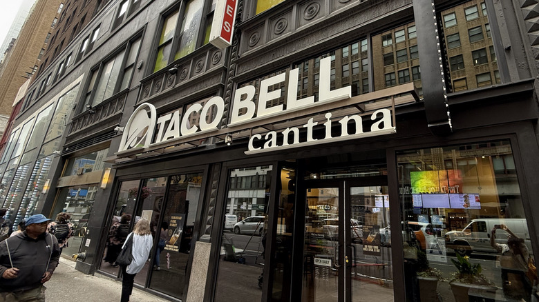 Exterior of a Taco Bell Cantina