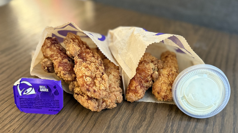 Orders of Taco Bell's Crispy Chicken Strips