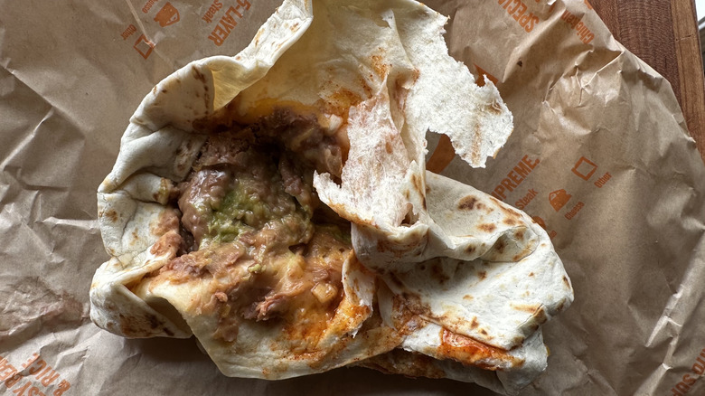Taco Bell Hulk burrito