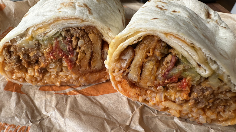 Taco Bell Superman burrito