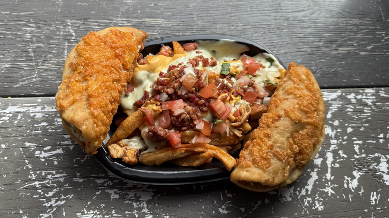 Taco Bell Chicken Bacon Ranch Street Chalupas and Nacho Fries