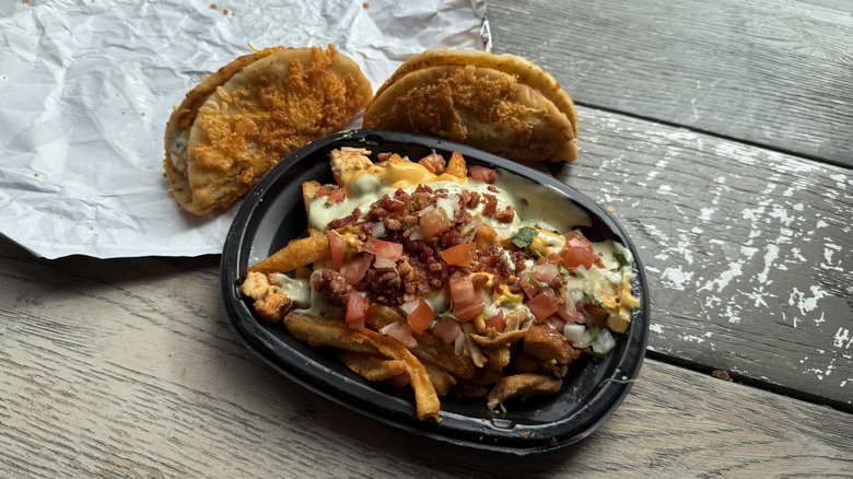Taco Bell's Chicken Bacon Ranch Street Chalupas and Nacho Fries