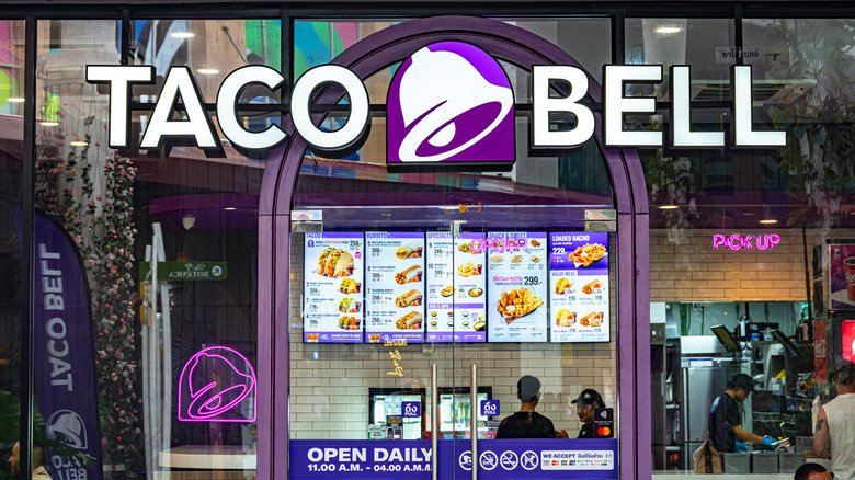 Taco Bell in-store menu