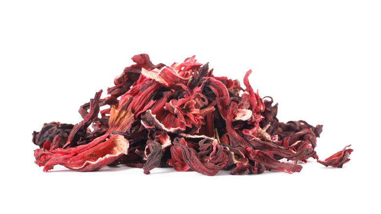 Dried hibiscus flowers