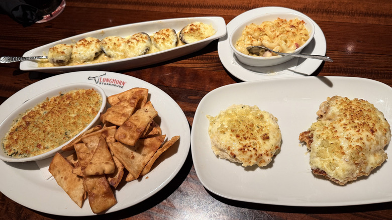 LongHorn Steakhouse Parmesan-crusted menu items
