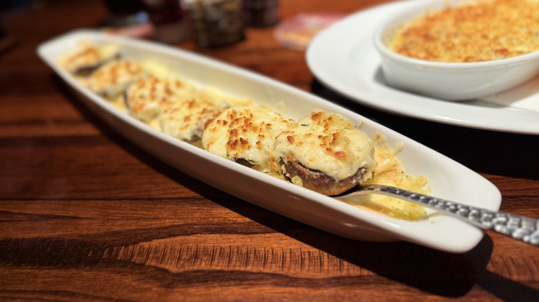 White Cheddar Stuffed Mushrooms at LongHorn Steakhouse