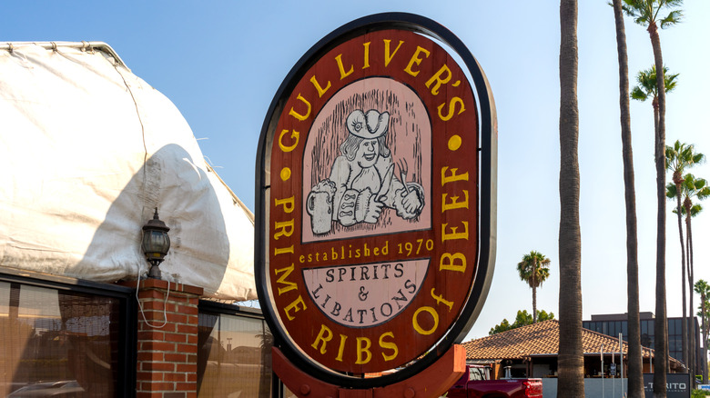 exterior of Gulliver's restaurant