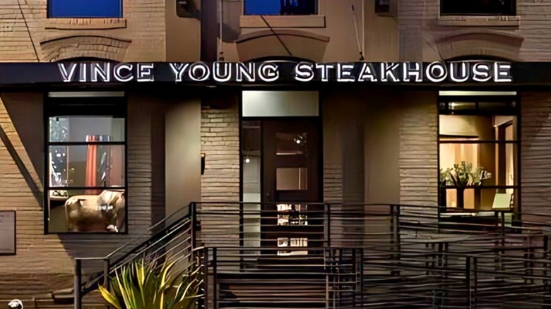 Outside Vince Young Steakhouse
