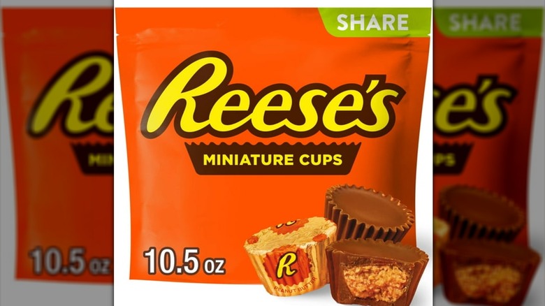 A bag of Reese's peanut butter cups