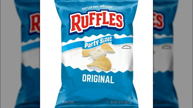 Bag of Ruffles original potato chips