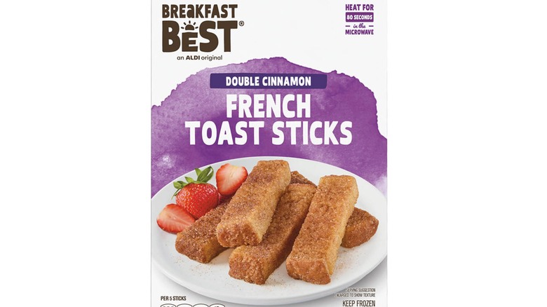 Box of Aldi Breakfast Best Cinnamon French Toast Sticks