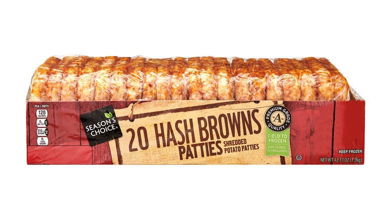 Package of Aldi Season's Choice Hash Brown Patties