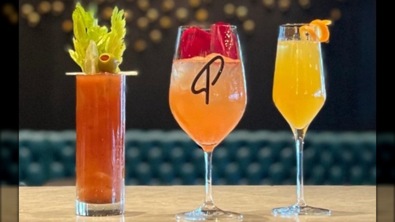 Three brunch cocktails from Perry's Steakhouse